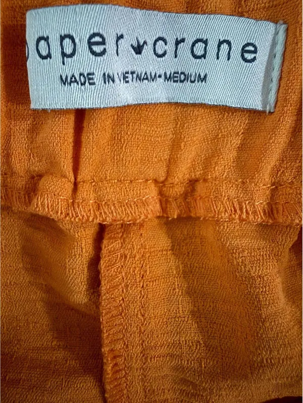 Paper Crane Women's NEW Dress Pants Size Medium Orange Office Work City Chic - Image 8