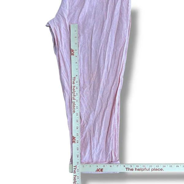 Madewell‎ Linen Blend Button Front Jumpsuit Pink Short Sleeve Pockets Women’s XL - Image 6