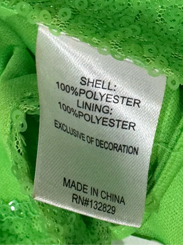 Superdown Kait Lime Green Sequin Cutout Camo Tank Top Women’s Small - Image 5