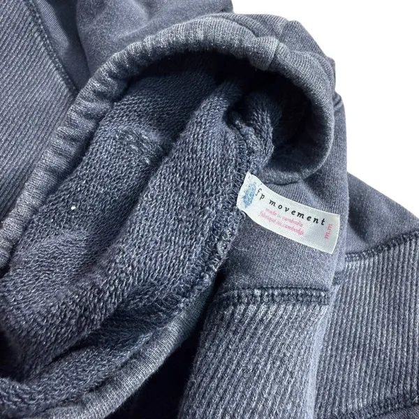 FP Movement by Free People Ivy League Washed Gray Black Pullover Medium Sweater - Image 4