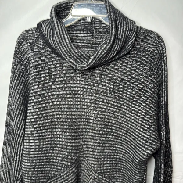 NWOT All saints cowl neck dead wood Altair black gray warm sweater sz Small - Image 2