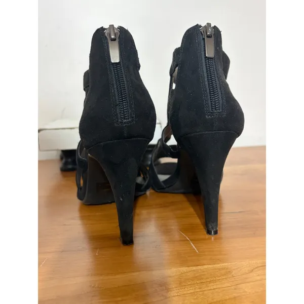 Kelly & Katie Womens Black Strappy Cage Heels Stiletto Sandals Size 9 - Image 5
