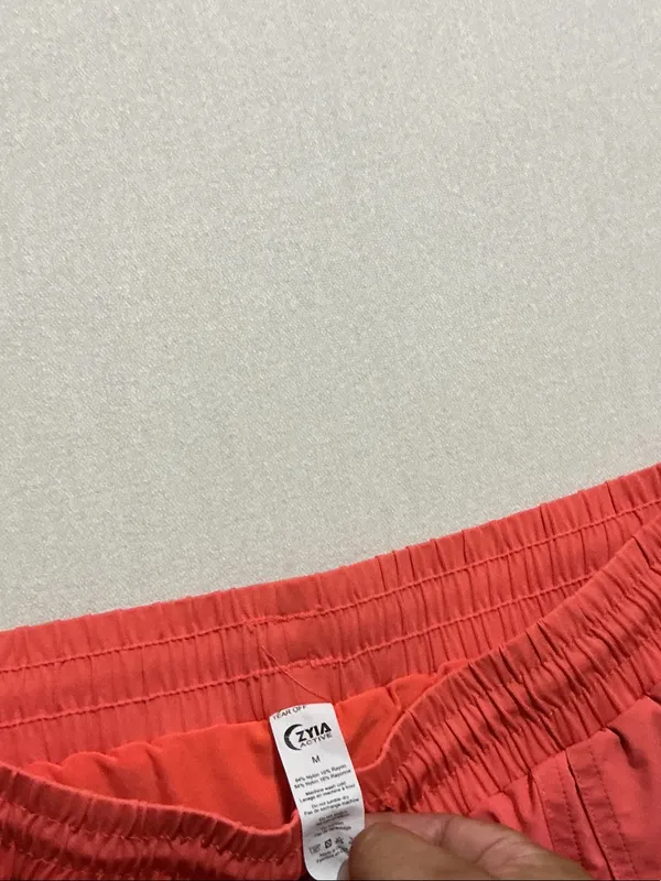 ZYIA Coral Drawstring Athletic Shorts - Image 2