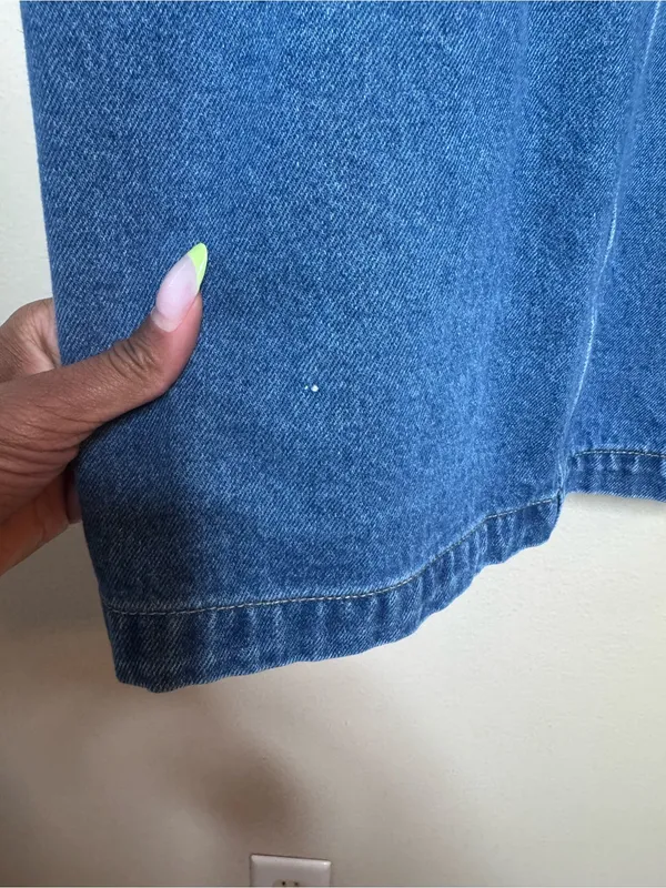 Blank NYC Walk In The Park Puff Sleeve Mini Denim Dress - Image 12