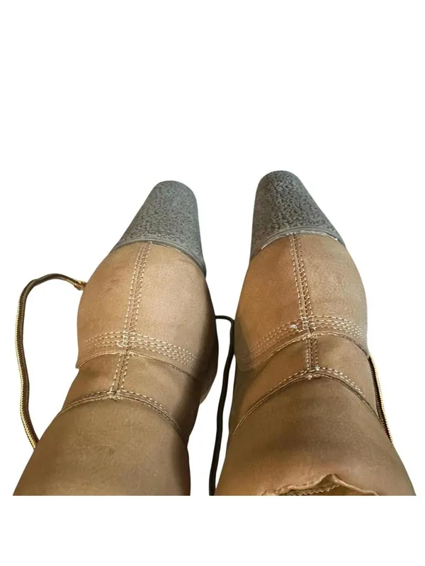 Dartford Women's Tan Lace-Up Ankle Boots Size 9M - Image 4