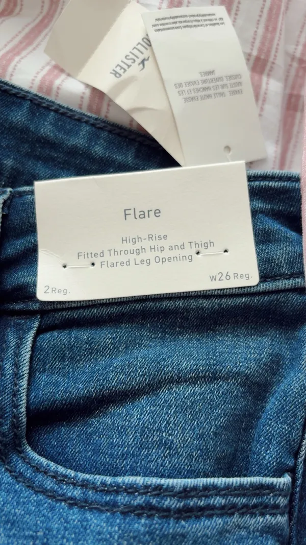 Hollister flare ripped jeans  - Image 5