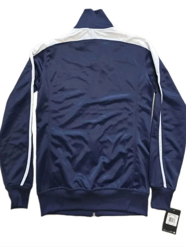 Nike Womens Dri-FIT full zip warm up track jacket Navy Blue White Size Large T - Image 4