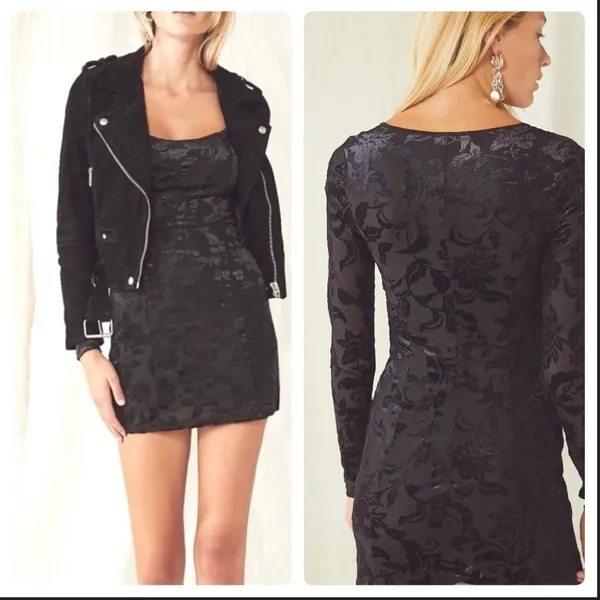 Free People Lotta Love Black Slip Dress - Image 2