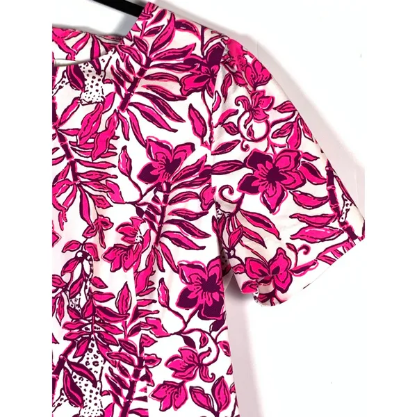 Lilly Pulitzer Mila Dress Size 6 Elderflower Blossom Lil Escape Plan Pink Floral - Image 6