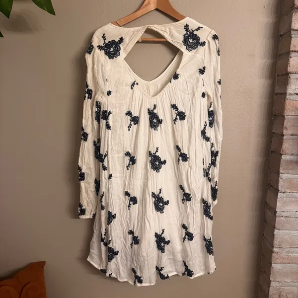 FREE PEOPLE‎ Embroidered Austin Mini Dress - Image 3