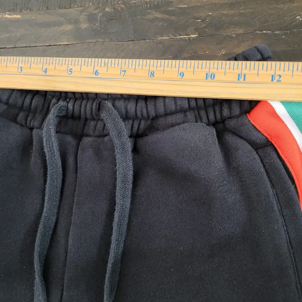 7-Eleven Women’s XS Jogger Sweatpants Black Side Accent Stripe Lounge Pants - Image 5