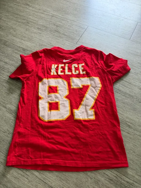 Nike red Kansas City chiefs Travis kelce t shirt - Image 2