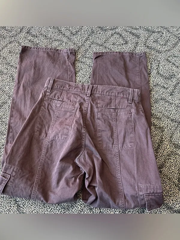 Revice Denim Brown Cargo Carpenter Pants - Image 5