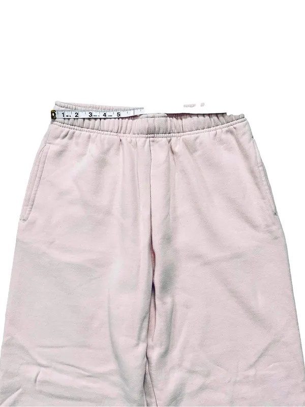 KUT from Kloth & SO Boyfriend Fit High Rise Cozy Fleece Jogger Sweatpants Pink Medium - Image 4