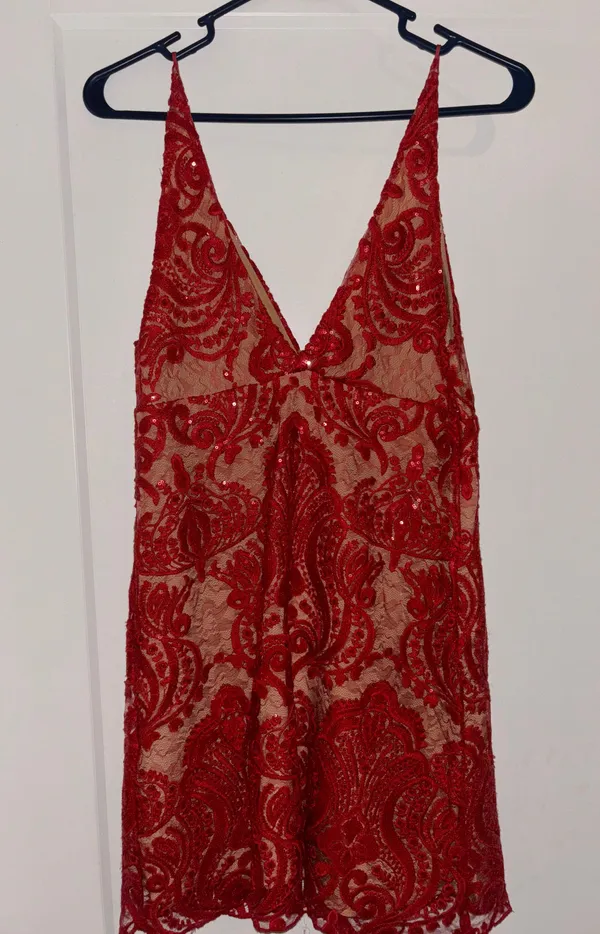 Red Sequin Dress 2 - Image 3