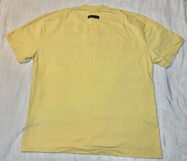 Fear Of God Essentials Shirt Mens XXL Yellow Short Sleeve Spell Out - Image 7