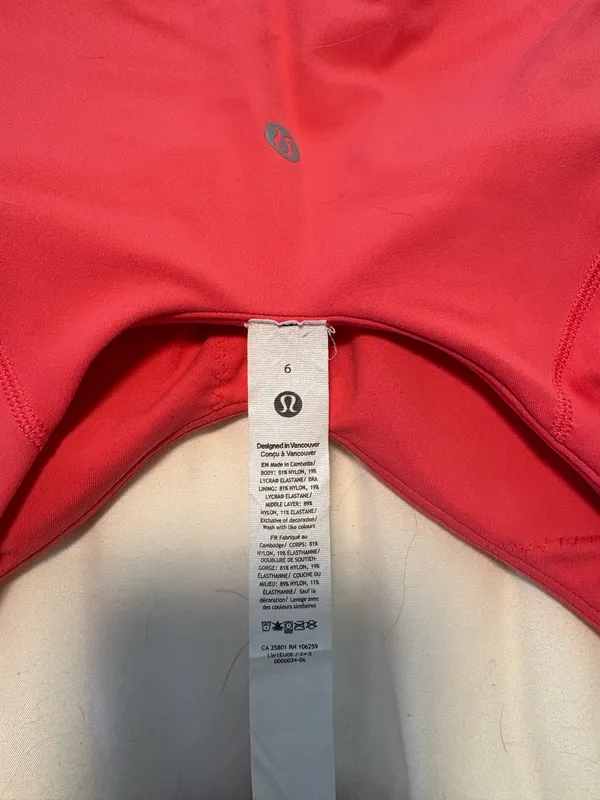 Lululemon Bright Coral Align Tank - Image 3