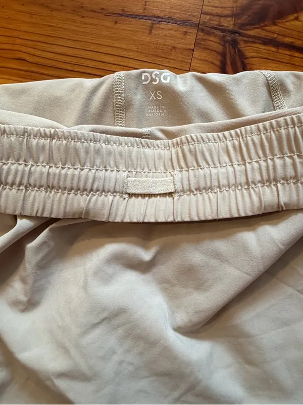 DSG Light Tan Athletic Tennis Skirt with Shorts Size XS - Image 4