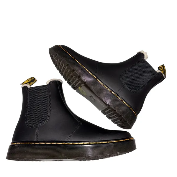 NEW Without Box Dr. Martens Black Dorrian FL Leonore Faux Fur Cuff Combat Boots 6 37 - Image 8