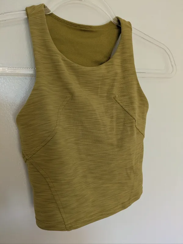 Lululemon Invigorate Training Tank Top Heathered Auric Gold Everlux 0 - Image 2