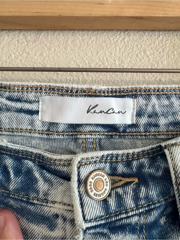 KanCan Light Blue Straight Leg Button - Image 2