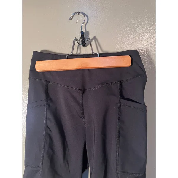 C9 Champion Women's Size XS Athletic Biker Shorts Black Side Pockets Mid-Rise - Image 3