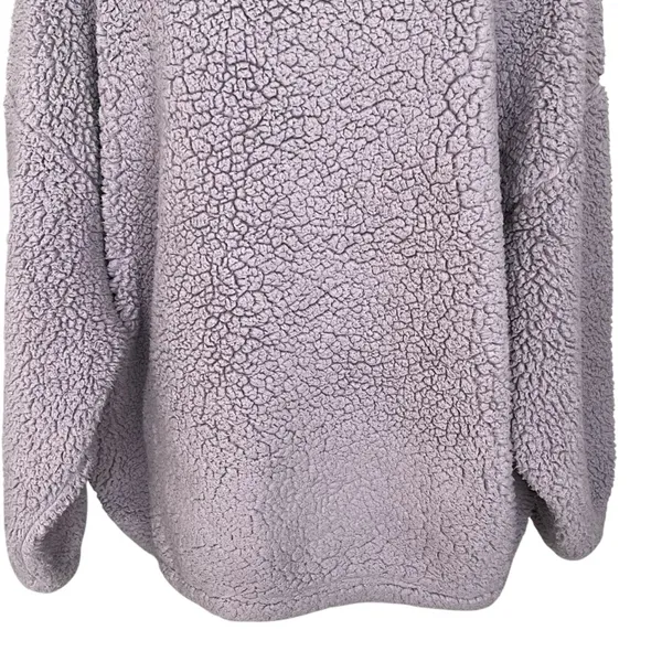PacSun Cozy Hiker Oversized Purple Sherpa Jacket Women’s Size M Teddy Boyfriend - Image 9