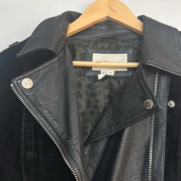 MOVING SALE BCBGeneration Faux Fur Leather Moto Jacket - Image 4