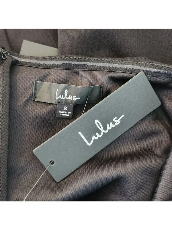 Lulus Black Strapless Cocktail Mini Dress Size Small NWT - Image 11