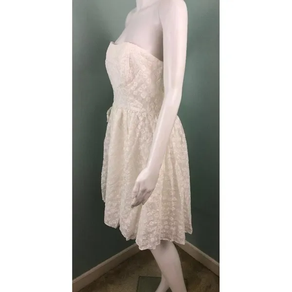 NWT Women's Plenty by Tracy Reese Strapless Floral Fit & Flare Dress Sz 12 - Image 7