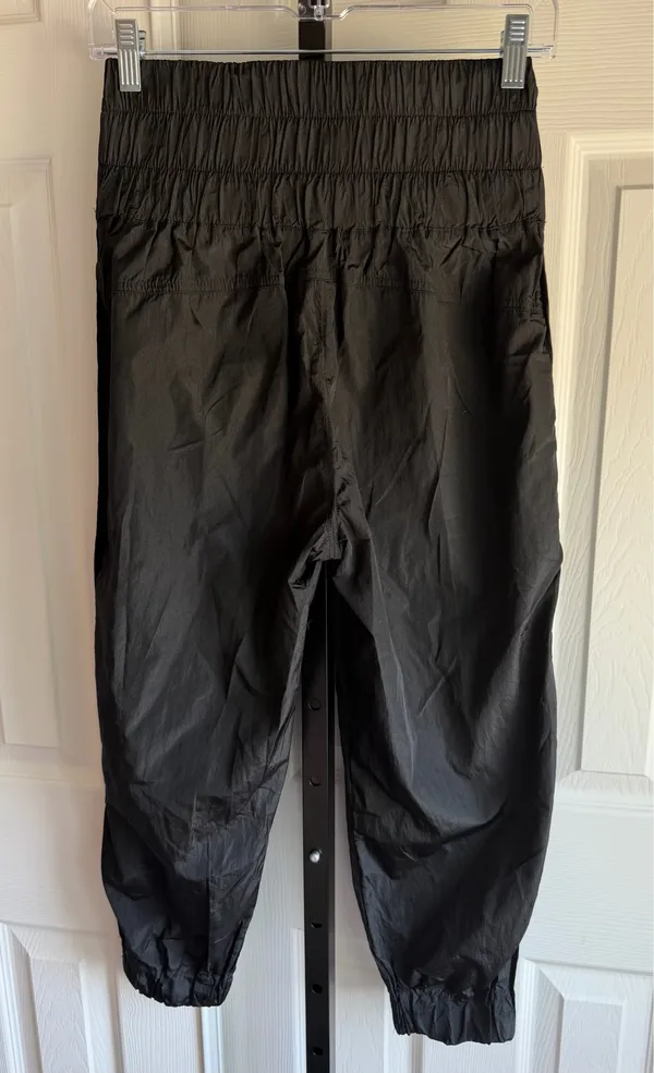 Free People Movement The Way Home Joggers Womens XS Black High Waist Nylon - Image 4