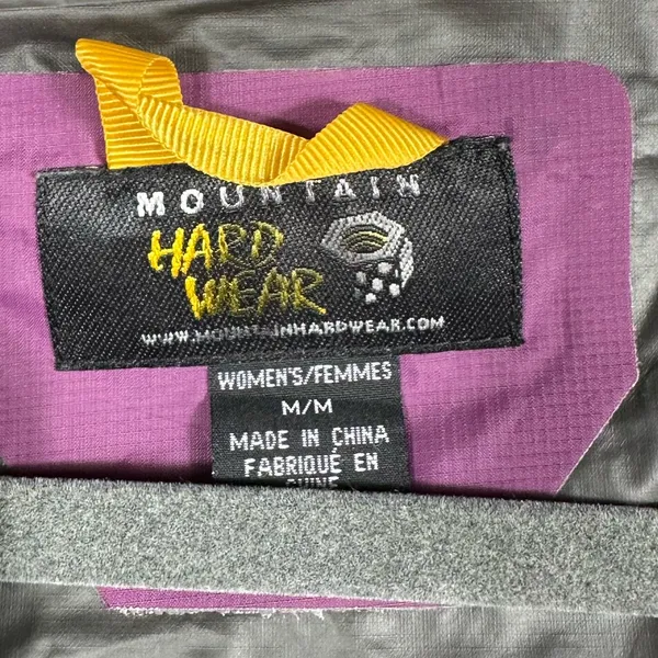 Mountain Hardwear Gore-Tex Rain‎ Jacket Women M Purple Hooded Shell - Image 6