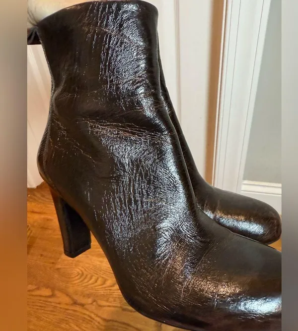 Zara Dark Brown Ankle Boots size 38 - Image 9