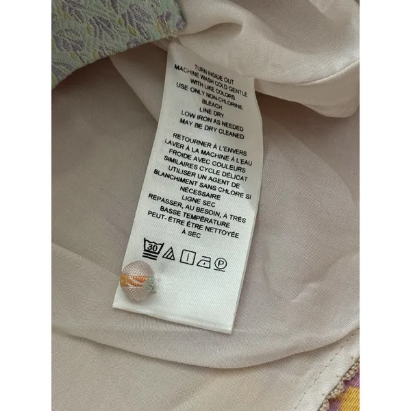 Anthropologie Maeve Strapless Bow Mini Dress Pastel Cutout‎ Tree Floral NWT 10 - Image 6
