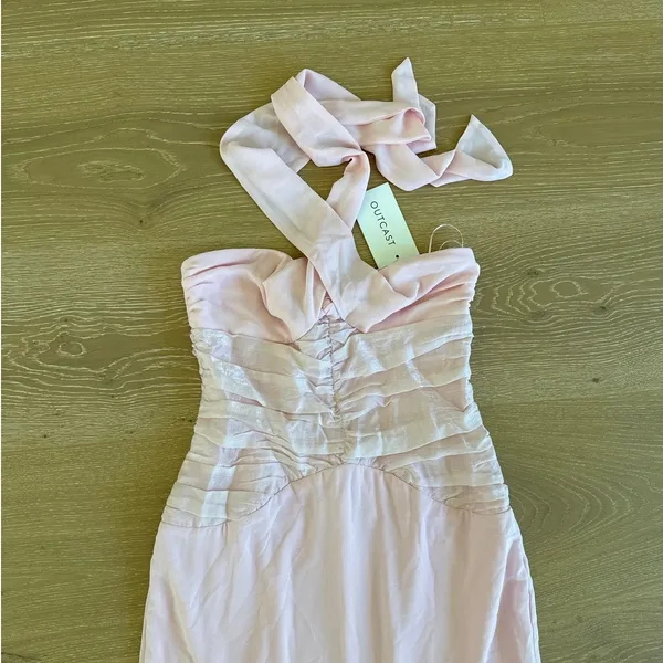 Outcast Clothing Strapless Maxi Dress Bella Size M Light Pink - Image 2