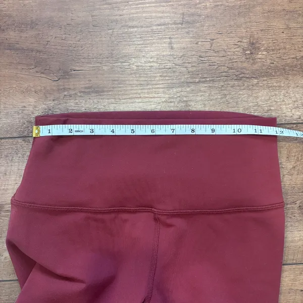 Alo Yoga High-Waist Airbrush Legging Burgundy Small 28.5" Inseam Activewear Yoga - Image 6
