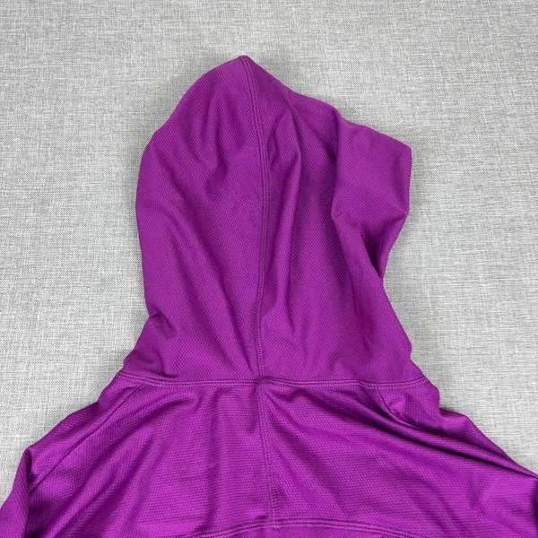 Athleta Hoodie Womens XXS Purple Tunic V-Neck Pullover Pockets Knit Stretch - Image 12