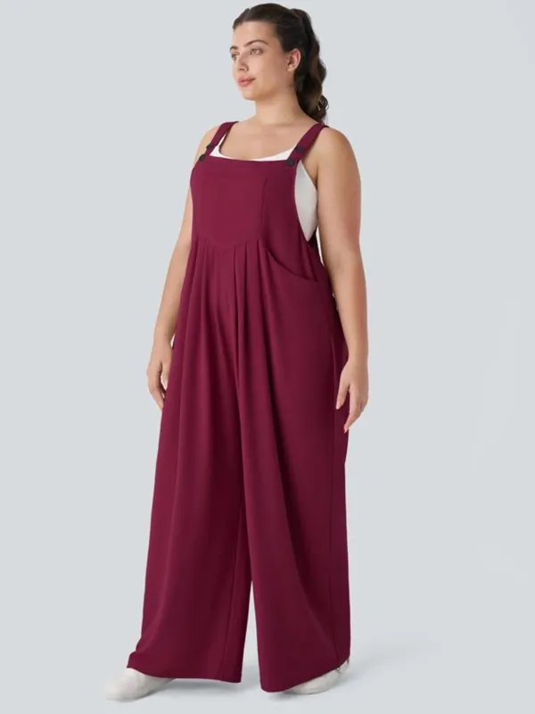 NWT Halara Pockets Waffle Casual Plus Size Overalls - Image 3