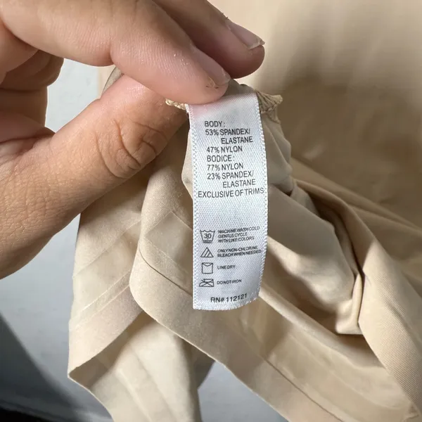 SPANX Sleeveless Tank Slip Shapewear Dress Beige With Bodysuit Size Medium - Image 5
