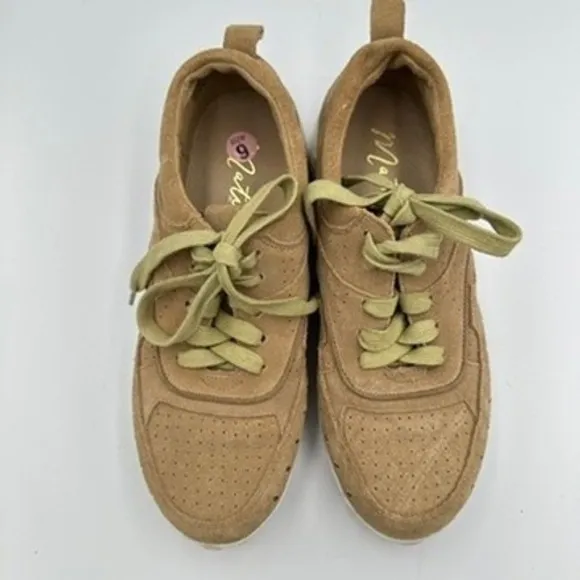 Matisse Top Notch Tan Faux‎ Suede Perforated Lace Up Sneakers Women's Size 9M - Image 5