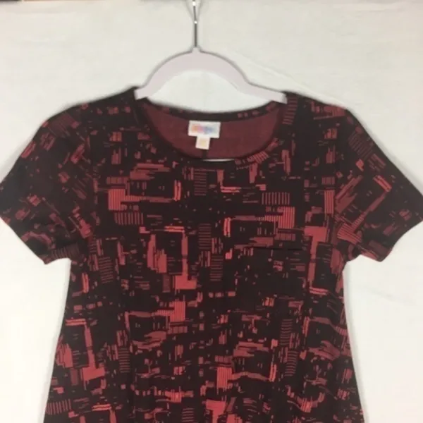 Lularoe Carly‎ Abstract Print Short Sleeve Dress - Image 4