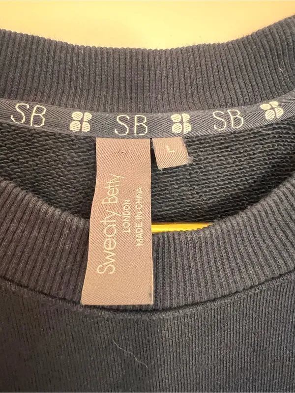 Sweaty Betty Navy Crew Neck Sweatshirt - Image 4