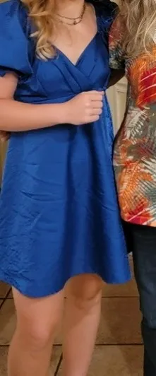 Boutique Blue Dress - Image 4