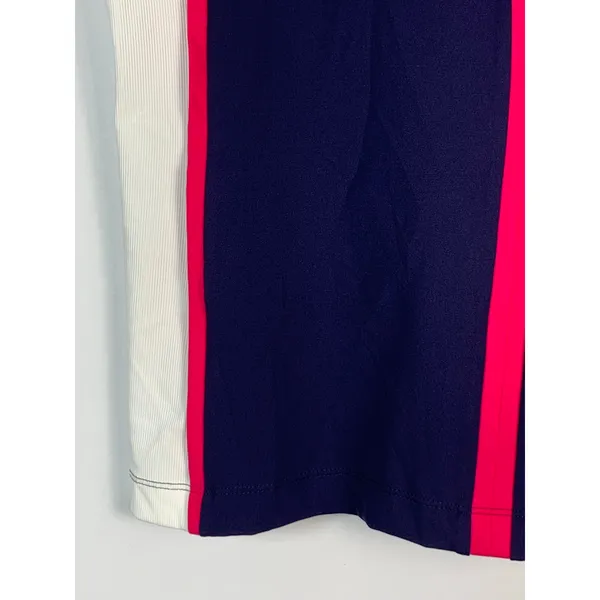KINONA Golf Top Women S Navy Pink White Sleeveless 1/4 Zip Colorblock NWT - Image 12