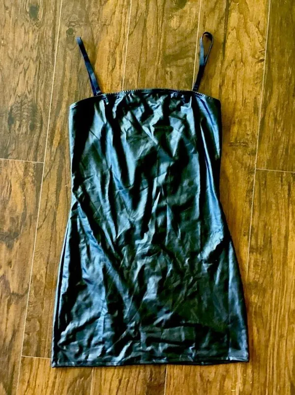 Spirit Faux Leather Halloween Costume Mini Dress - Image 2