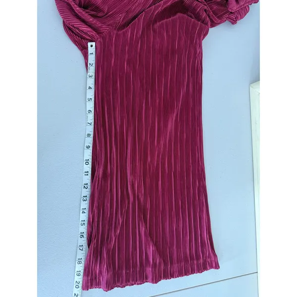 Anthropologie Maeve Burgundy Purple-Pink Ribbed Sonata Wide-leg Jumpsuit 6 - Image 8