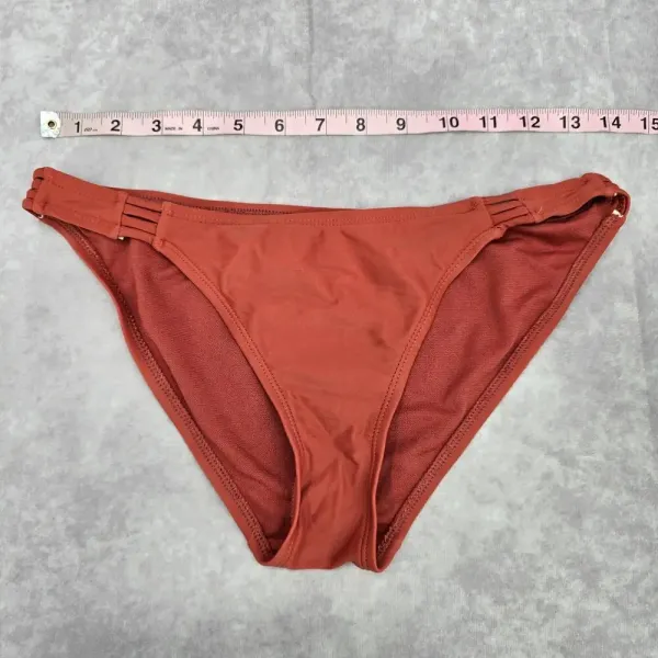 Orange Rust Copper Brown Cheeky Medium‎ Bikini Bottom Swimwear M - Image 3