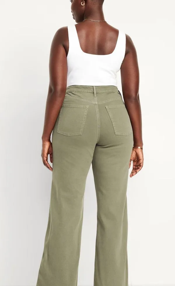 Olive Curve High Waisted Jeans - Image 3
