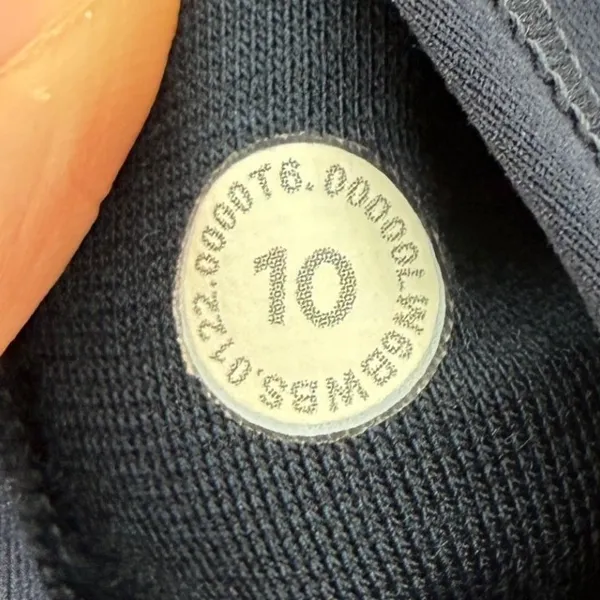 Lululemon Wunder Train High-Rise Crop 23" Sun Bleached Wash True Navy Women‎ 10 - Image 7