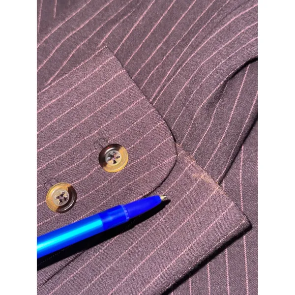 Phoebe Pinstripe Blazer Jacket Women 4 Three Button‎ Fitted Career Academia - Image 16